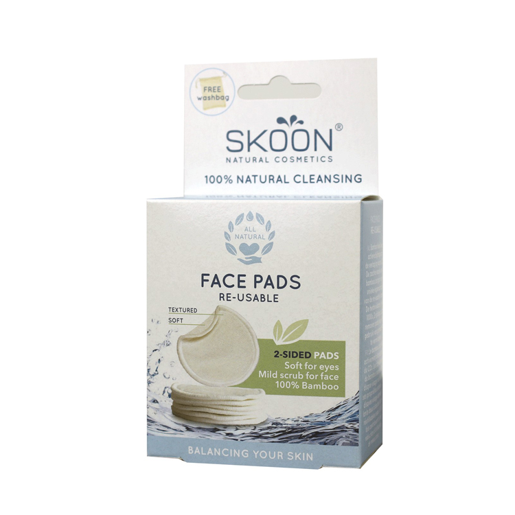 Skoon Reusable Face Pads (7 pads & FREE washbag)